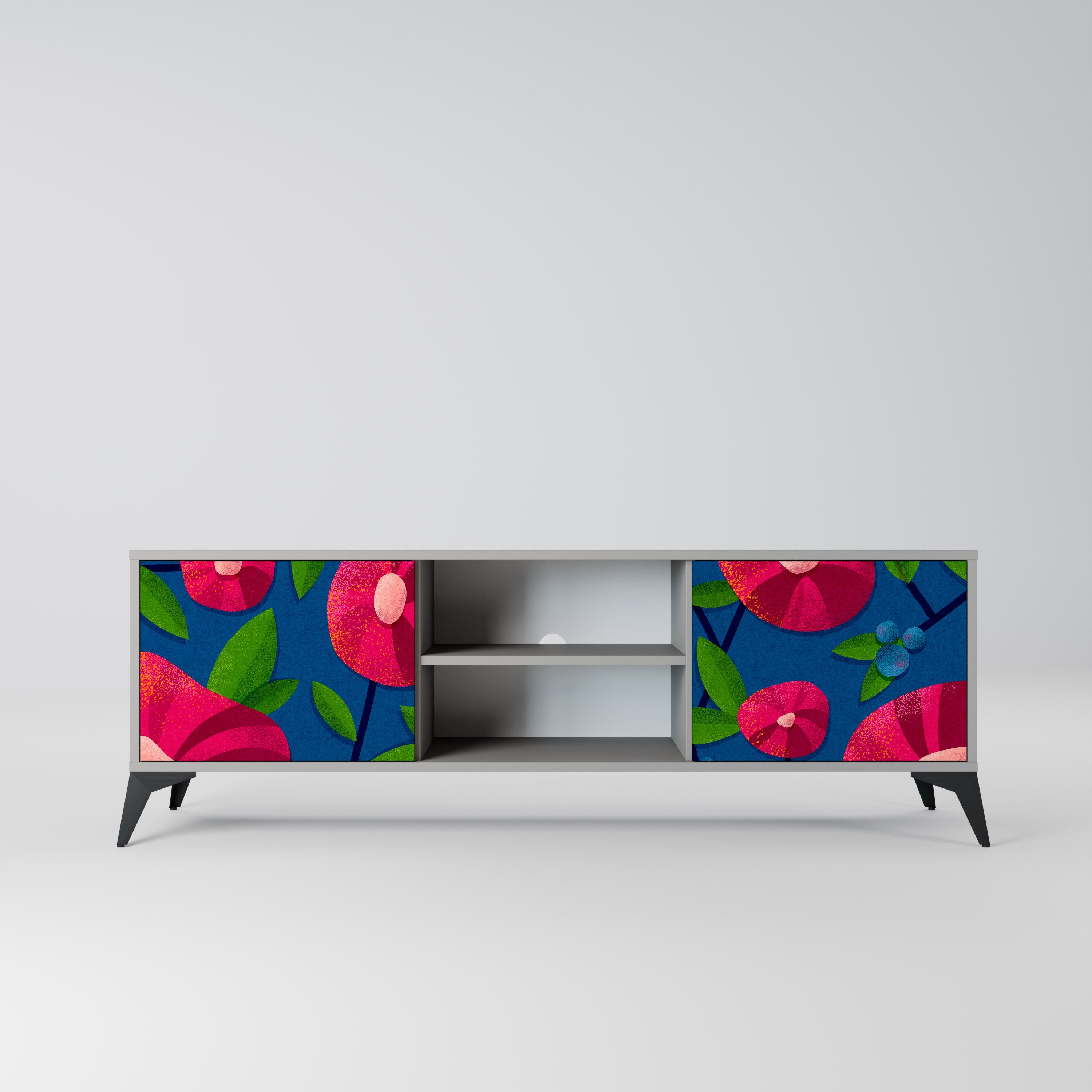 SPRING THOUGHTS Móvel de TV com 2 Portas em Acabamento Cinzento