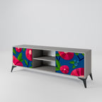 SPRING THOUGHTS 2-Door TV Stand in Grey Finish