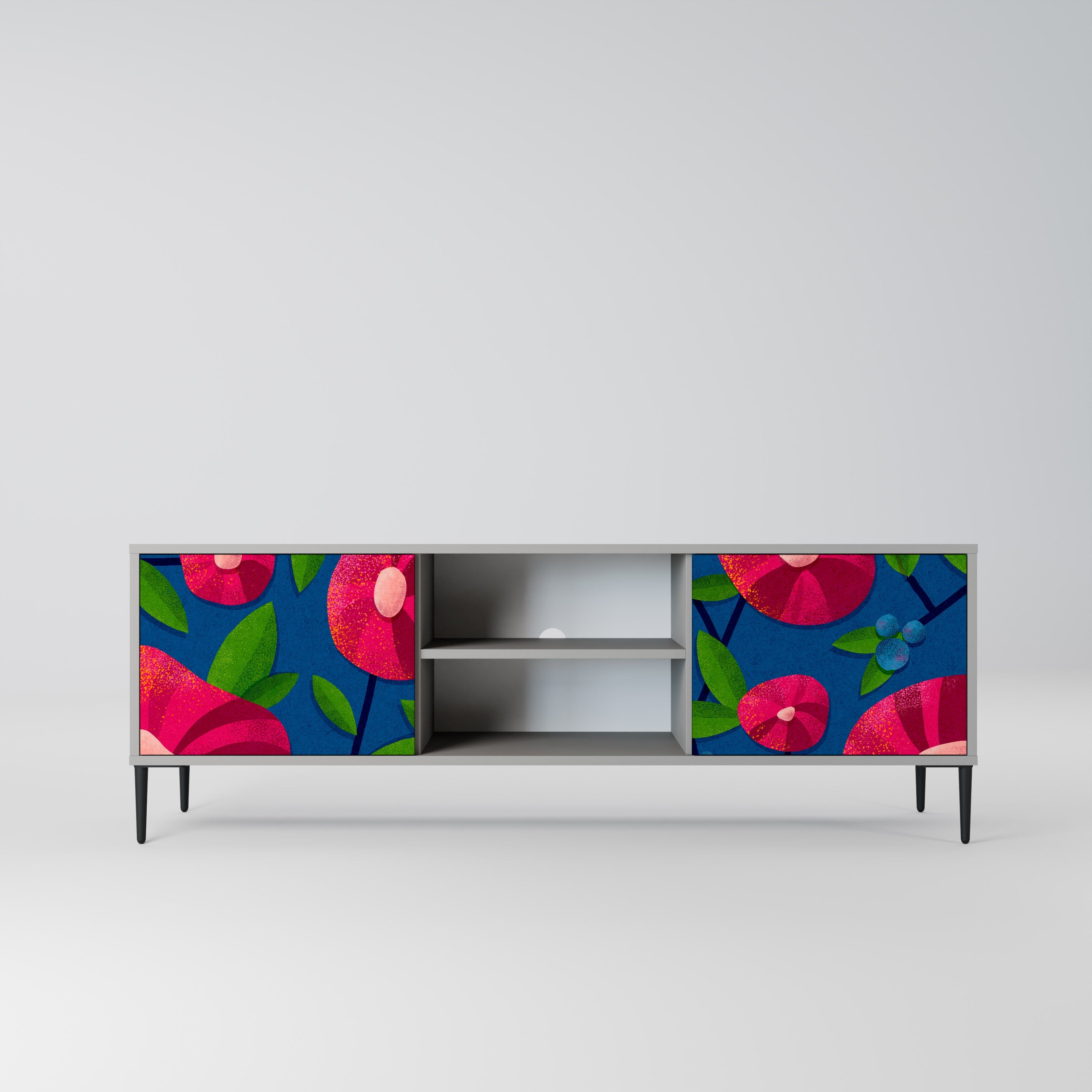 SPRING THOUGHTS Móvel de TV com 2 Portas em Acabamento Cinzento