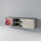 PEONY WHISPER Móvel de TV com 2 Portas em Acabamento Cinzento