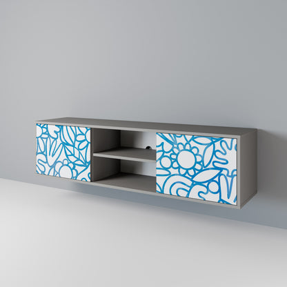 BLOOMY MORNING 2-Door TV Cabinet