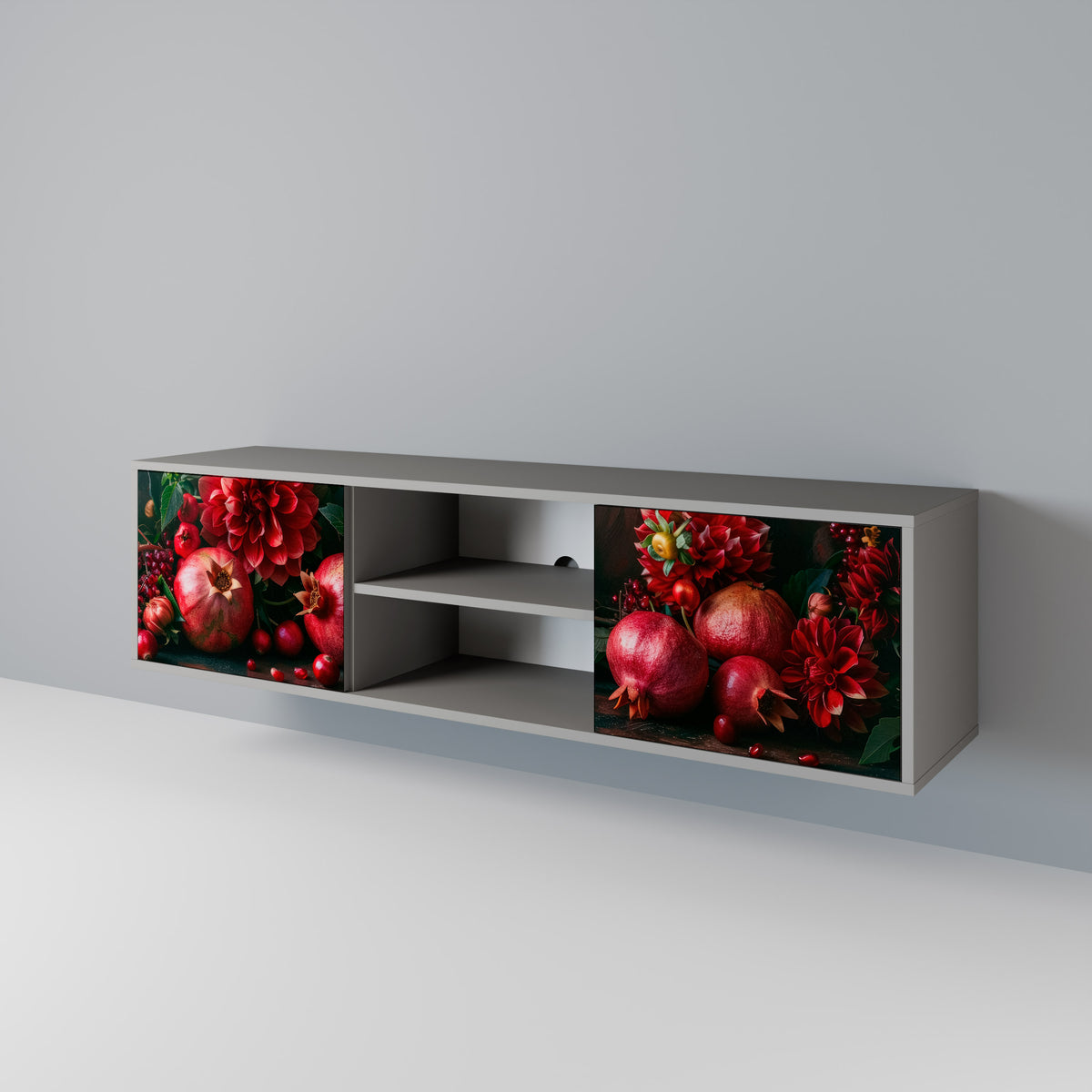 DAHLIAS AND POMEGRANATES Móvel de TV de 2 Portas