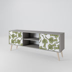 SEEDLING SONGBIRD 2-Door TV Stand in Grey Finish