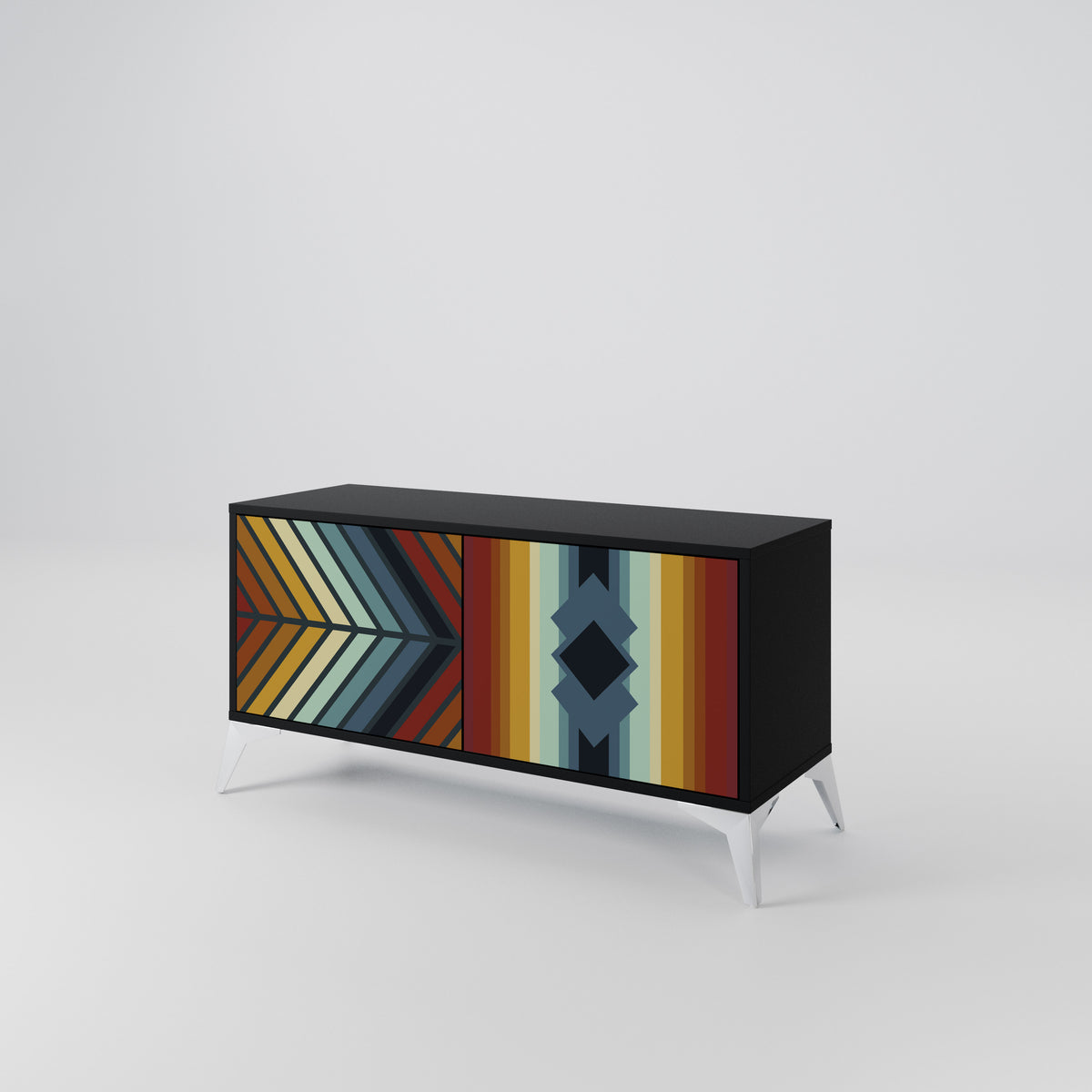 INDIGENOUS ZIGZAG Móvel de TV Compacto de 2 Portas