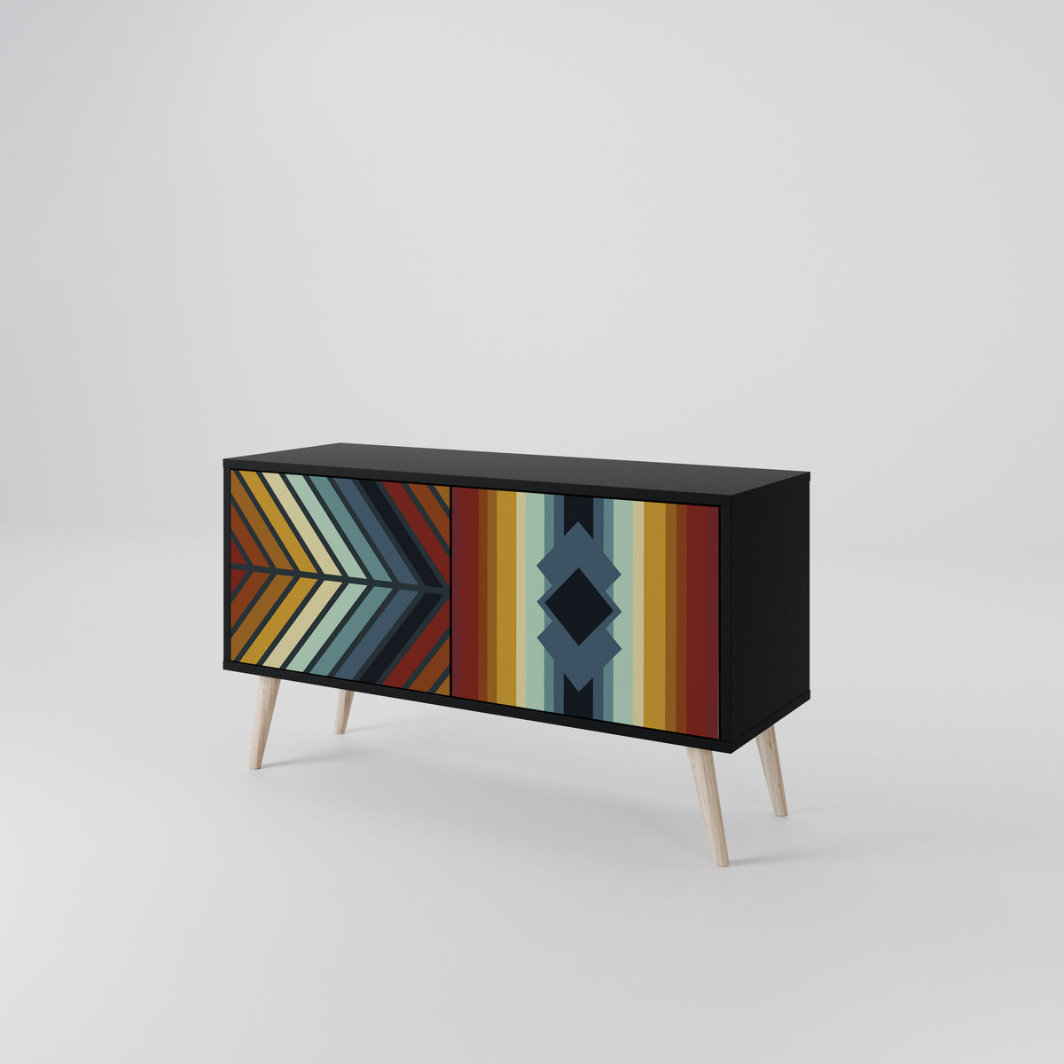 INDIGENOUS ZIGZAG Móvel de TV Compacto de 2 Portas