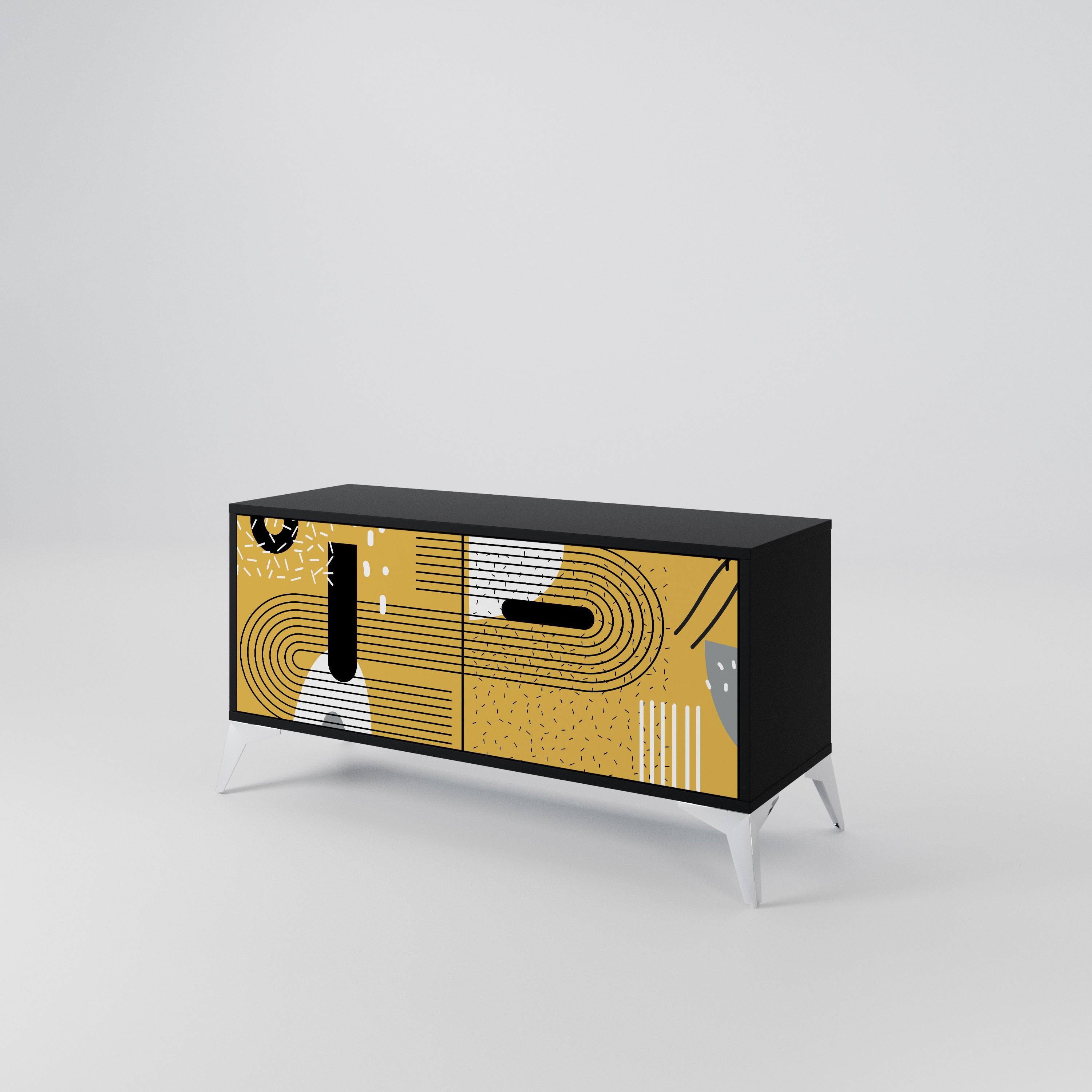 SHAPESHIFT SYMPHONY Compact 2-Door TV Cabinet