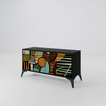 GEODE GLIMMER Móvel de TV Compacto de 2 Portas