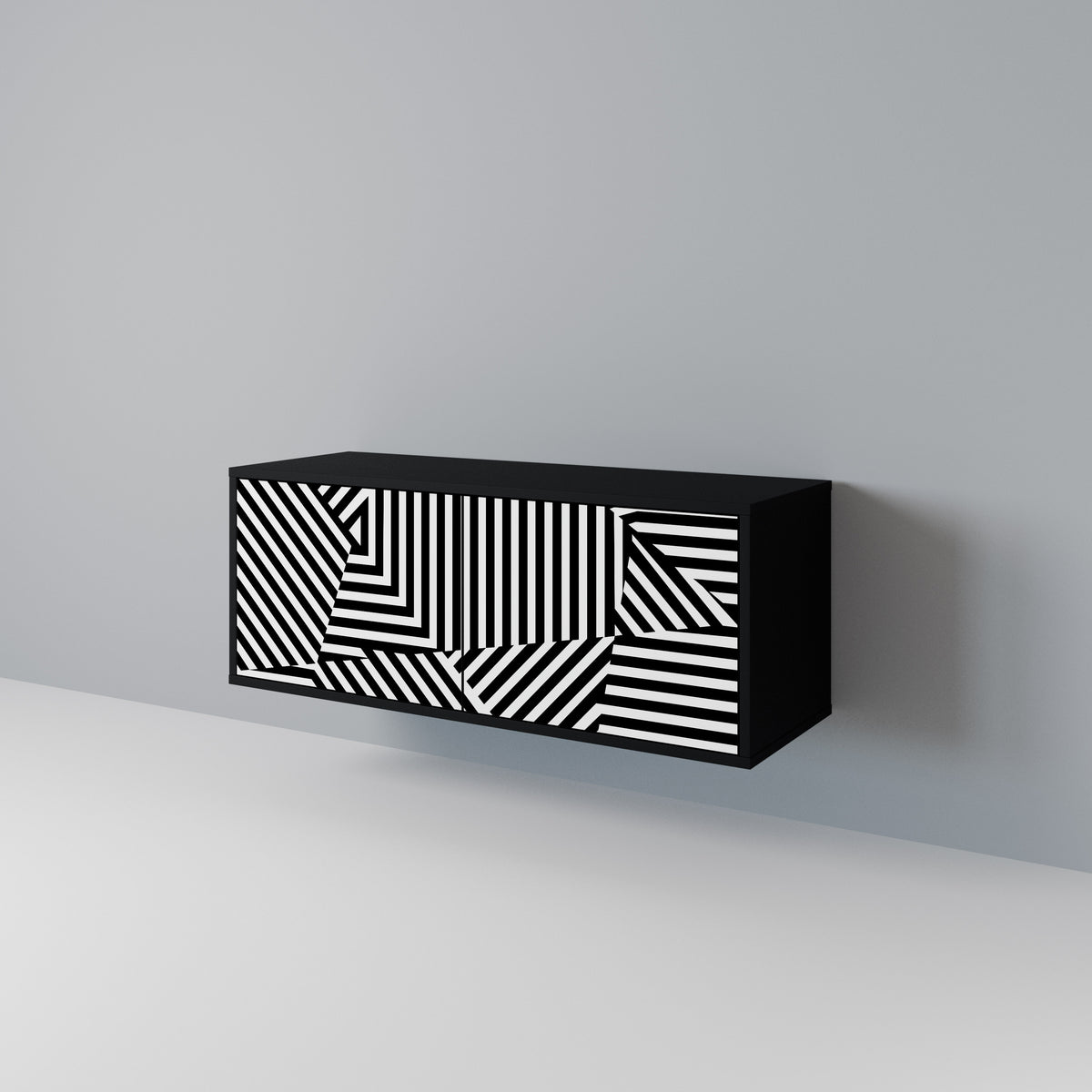 ILLUSIONARY LATTICE Móvel de TV Compacto de 2 Portas