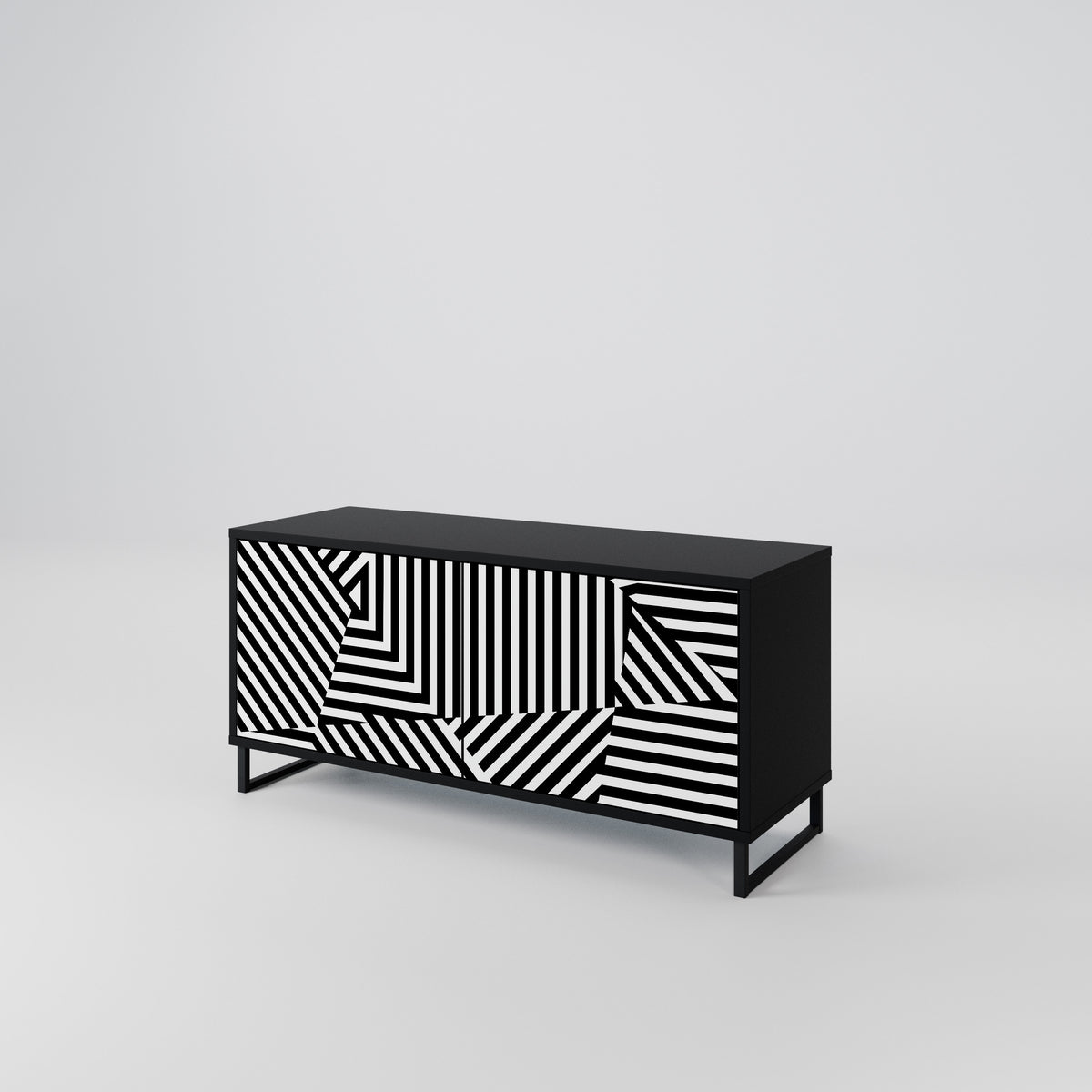 ILLUSIONARY LATTICE Móvel de TV Compacto de 2 Portas