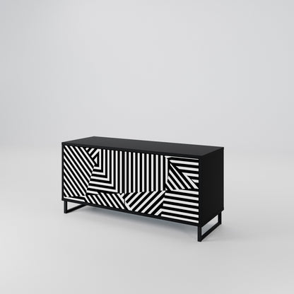 ILLUSIONARY LATTICE Móvel de TV Compacto de 2 Portas