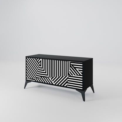 ILLUSIONARY LATTICE Móvel de TV Compacto de 2 Portas