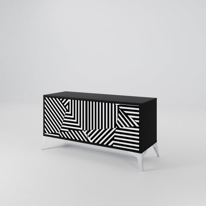ILLUSIONARY LATTICE Móvel de TV Compacto de 2 Portas