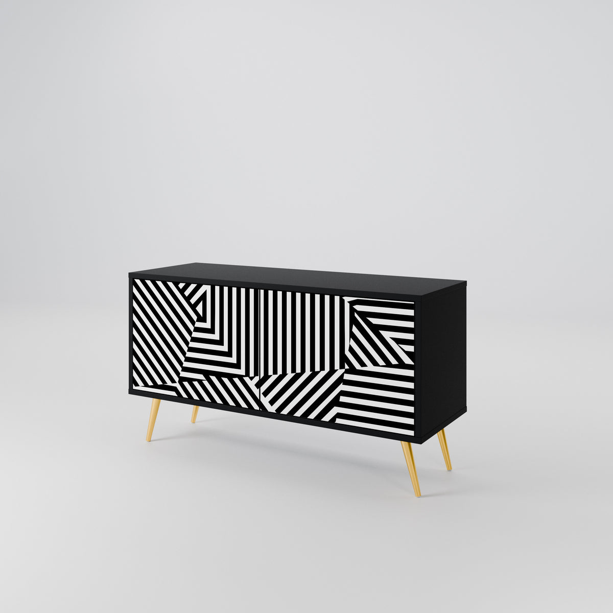ILLUSIONARY LATTICE Móvel de TV Compacto de 2 Portas