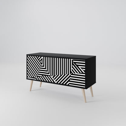 ILLUSIONARY LATTICE Móvel de TV Compacto de 2 Portas