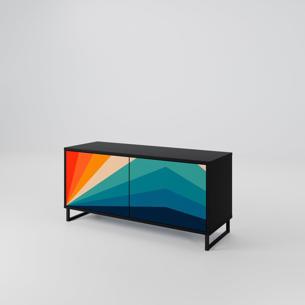 PRISM CONCUSSION Móvel de TV Compacto de 2 Portas