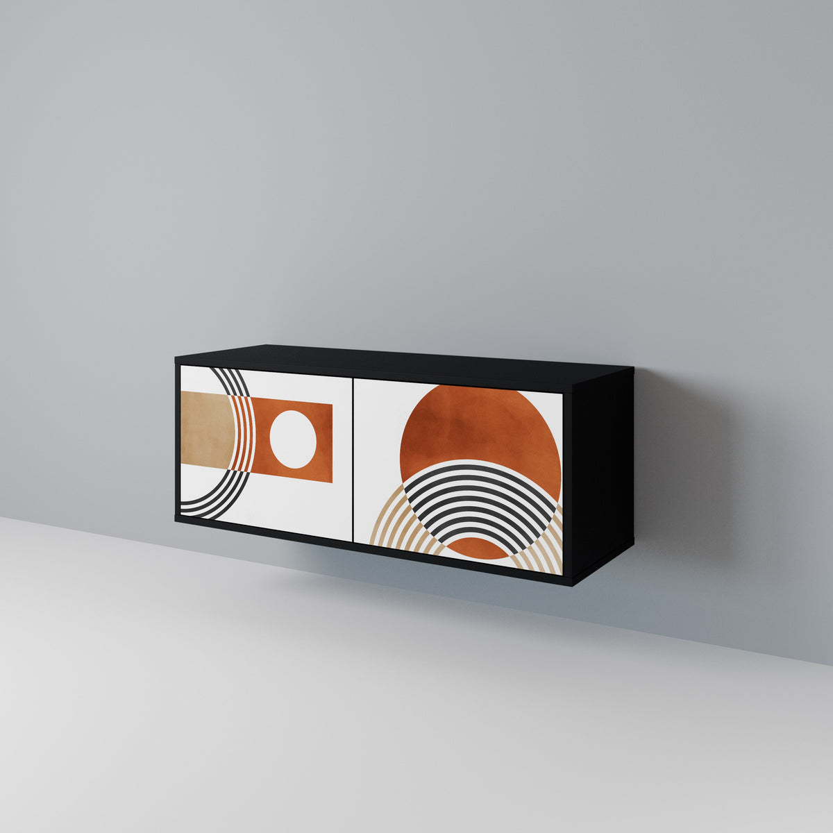CIRCLE RHYTM Móvel de TV Compacto de 2 Portas