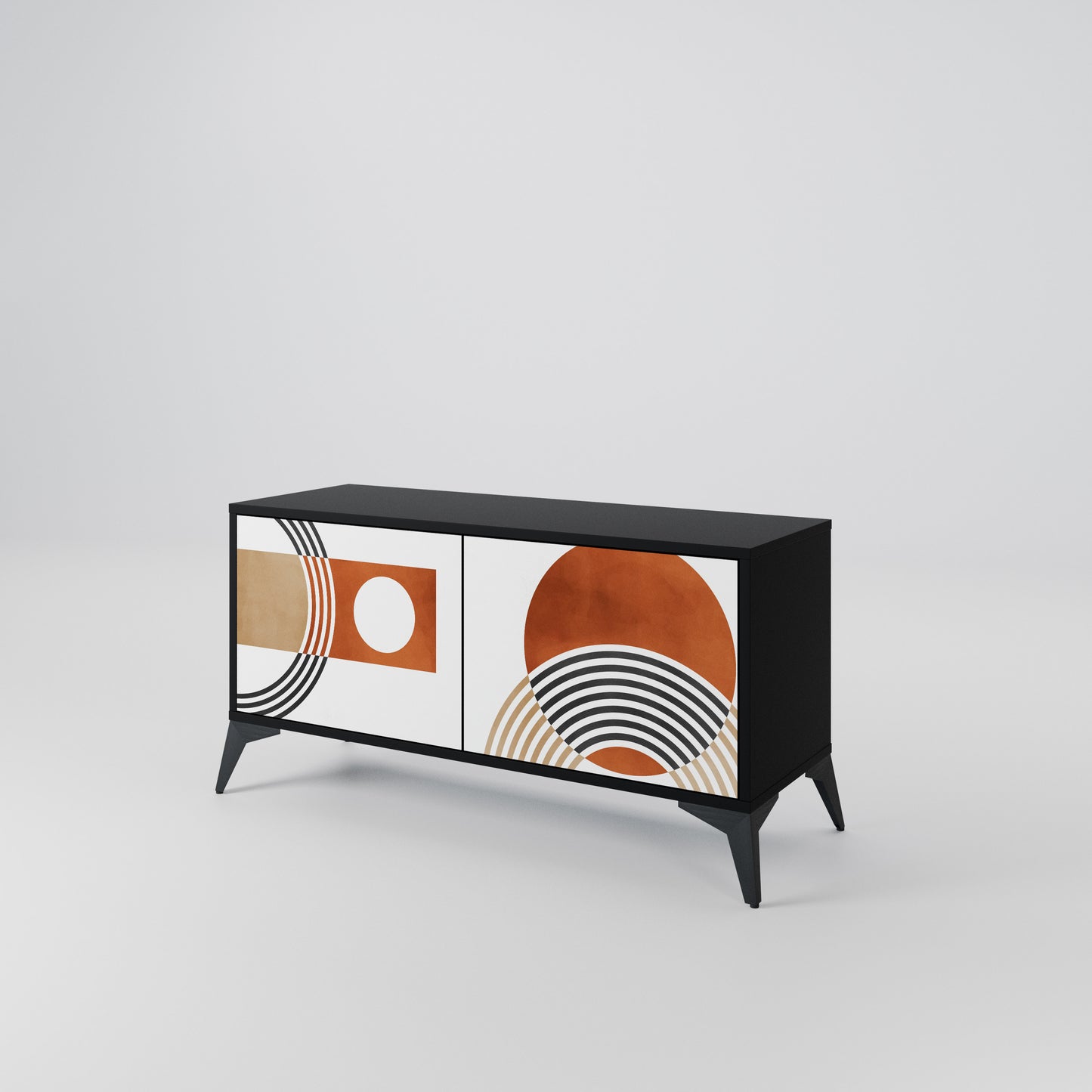 CIRCLE RHYTM Móvel de TV Compacto de 2 Portas