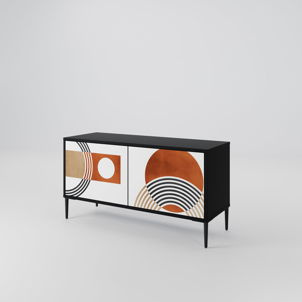 CIRCLE RHYTM Móvel de TV Compacto de 2 Portas