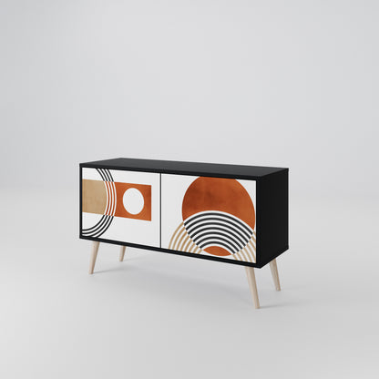 CIRCLE RHYTM Móvel de TV Compacto de 2 Portas