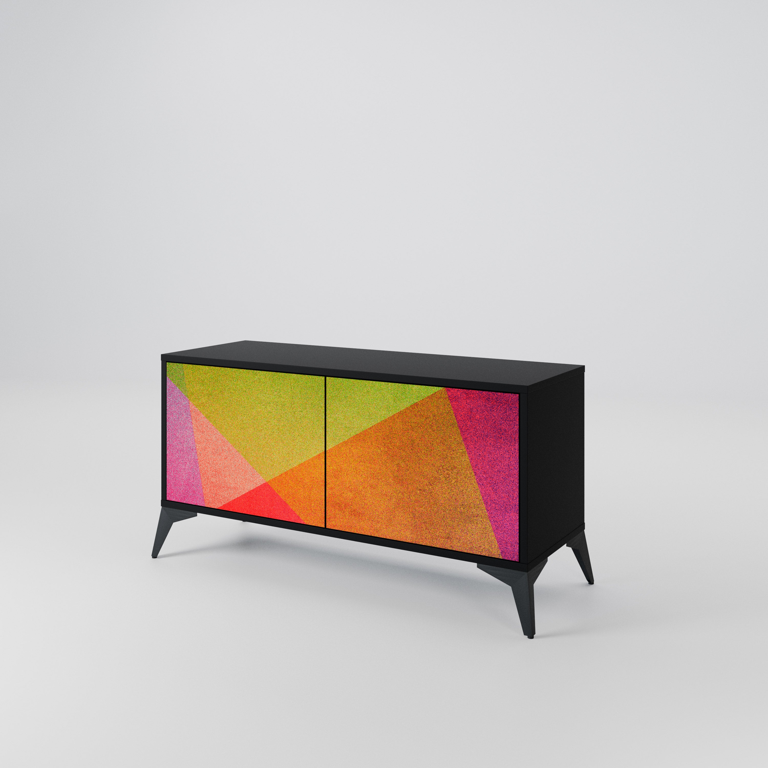 VIVID GEOMETRY Móvel de TV Compacto de 2 Portas