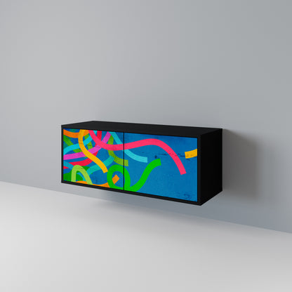 STREAMER TANGLE Móvel de TV Compacto de 2 Portas