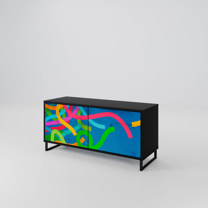 STREAMER TANGLE Móvel de TV Compacto de 2 Portas
