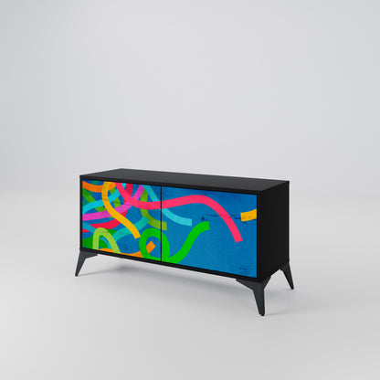 STREAMER TANGLE Móvel de TV Compacto de 2 Portas