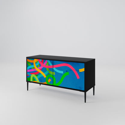 STREAMER TANGLE Móvel de TV Compacto de 2 Portas