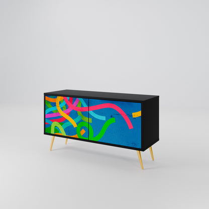 STREAMER TANGLE Móvel de TV Compacto de 2 Portas
