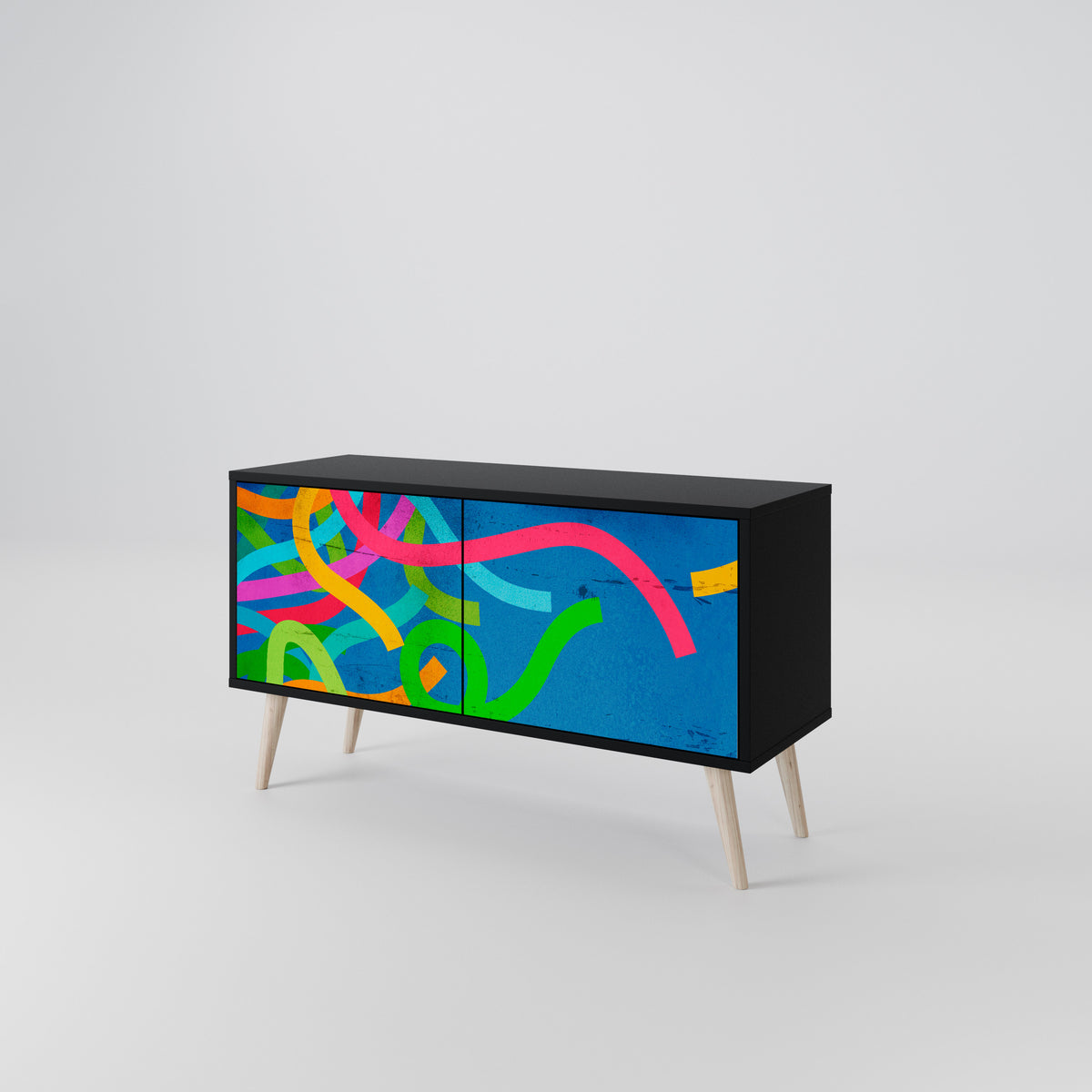 STREAMER TANGLE Móvel de TV Compacto de 2 Portas