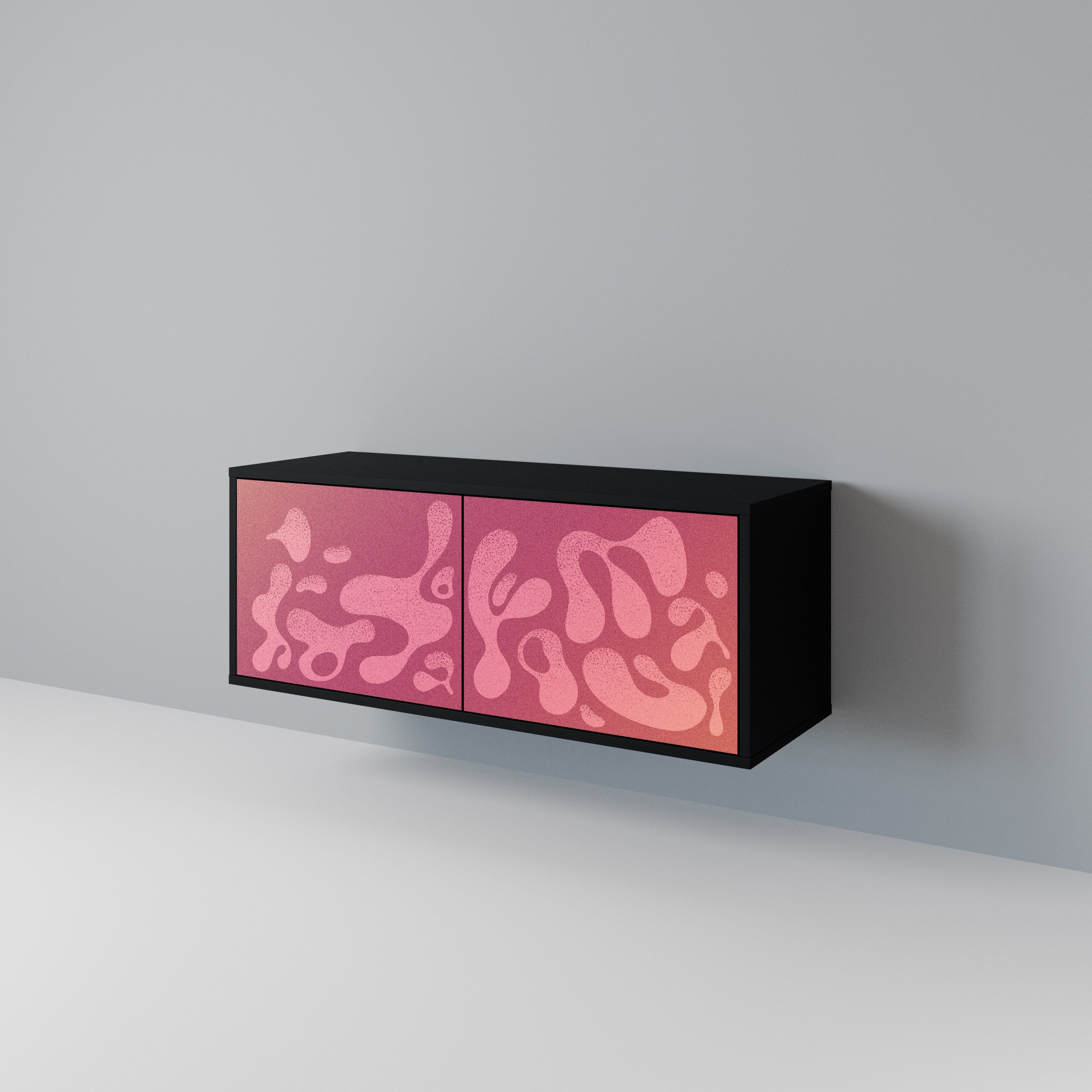 IRREGULAR PINK Móvel de TV Compacto de 2 Portas