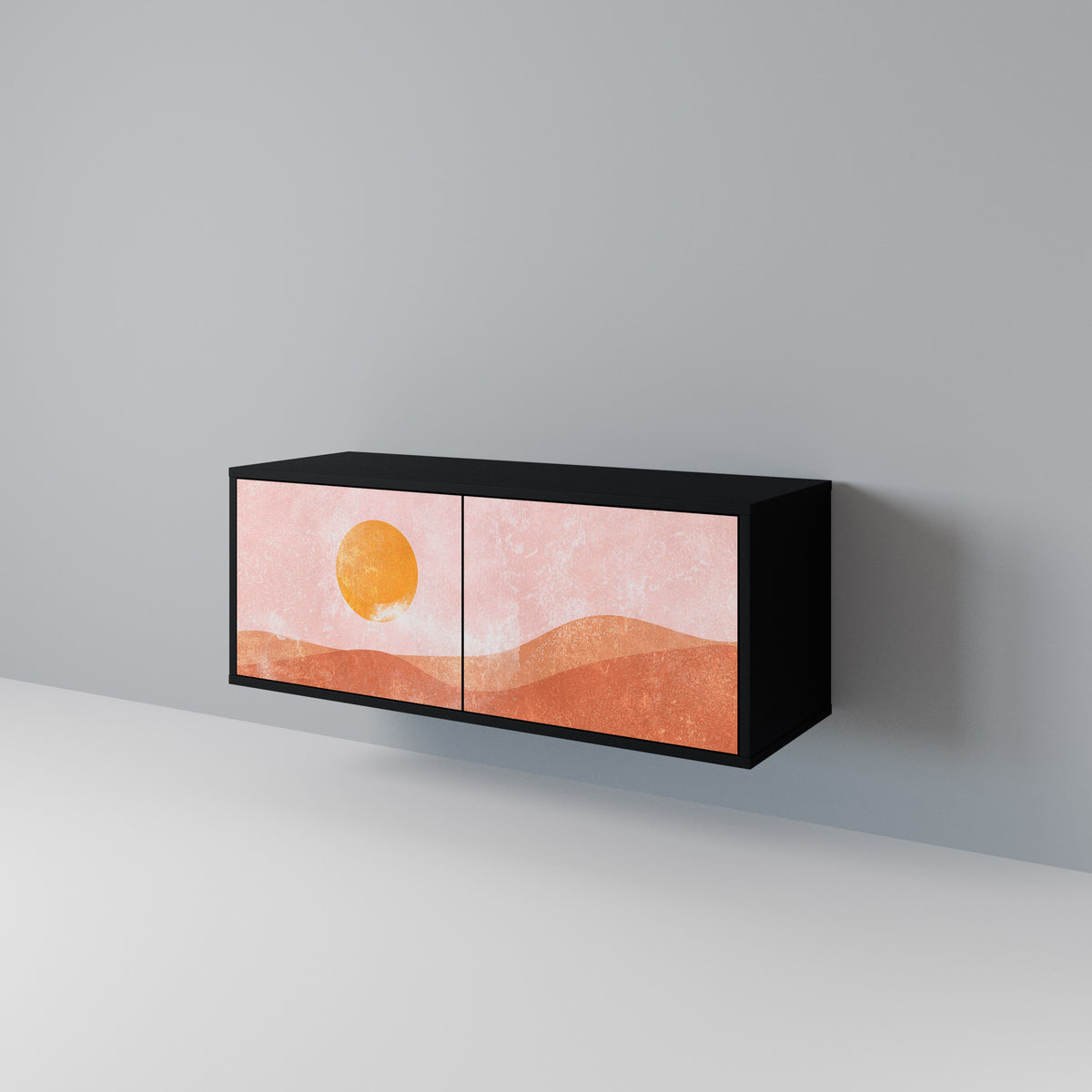 LUMINOUS SUNLIGHT Móvel de TV Compacto de 2 Portas