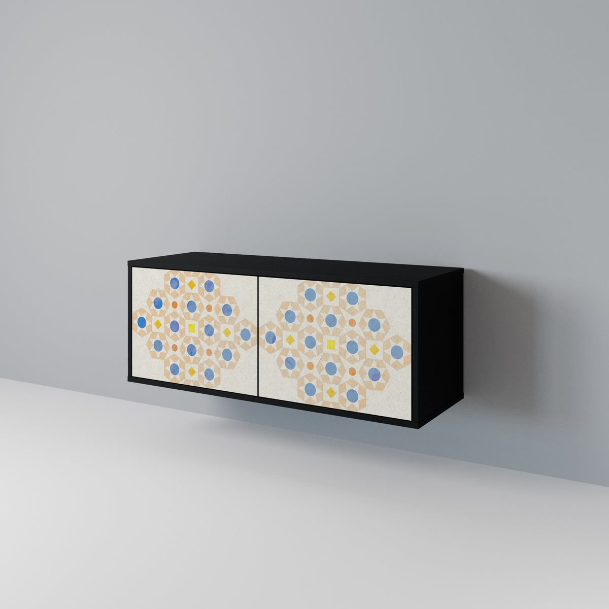 PATTERNED PRISM Móvel de TV Compacto de 2 Portas