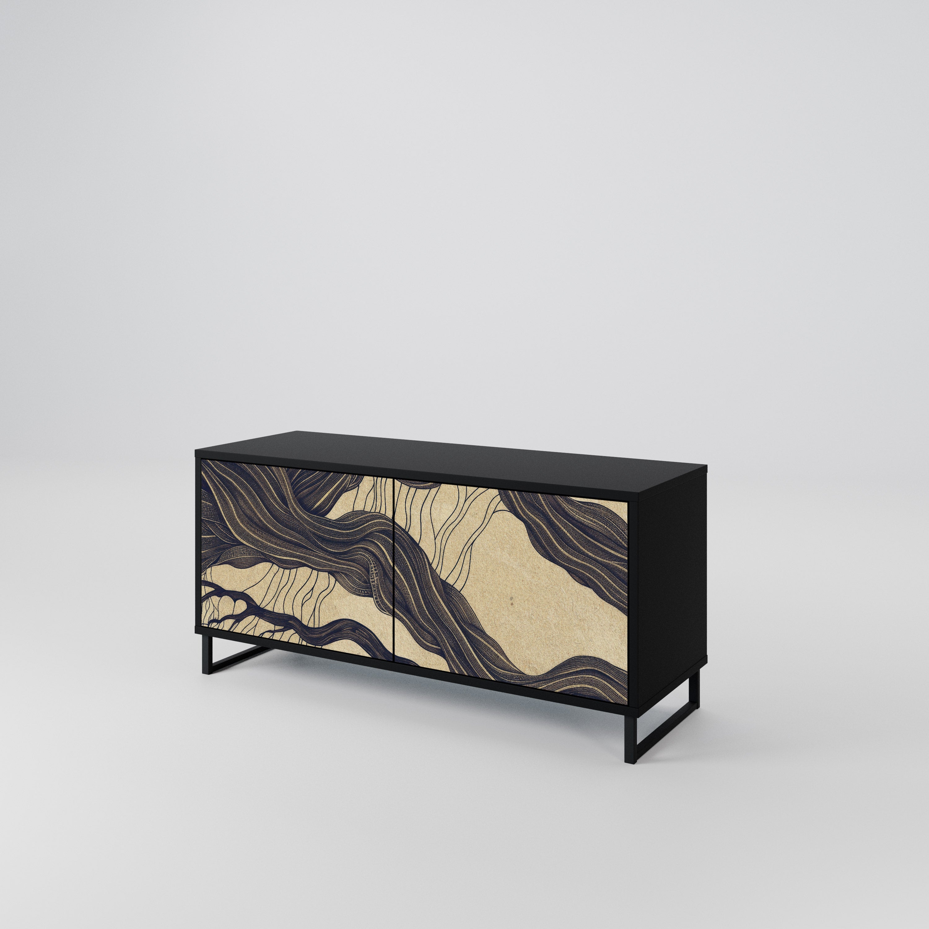 UNIFIED FRAGMENTS Compact 2-Door TV Cabinet