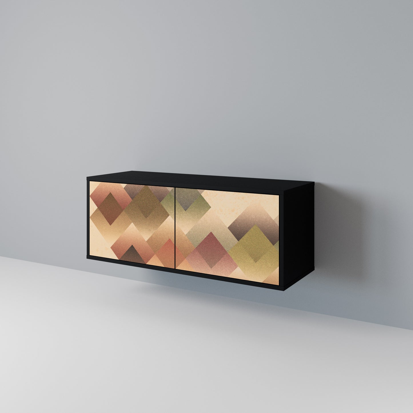 GEOMETRIC FUSION Móvel de TV Compacto de 2 Portas
