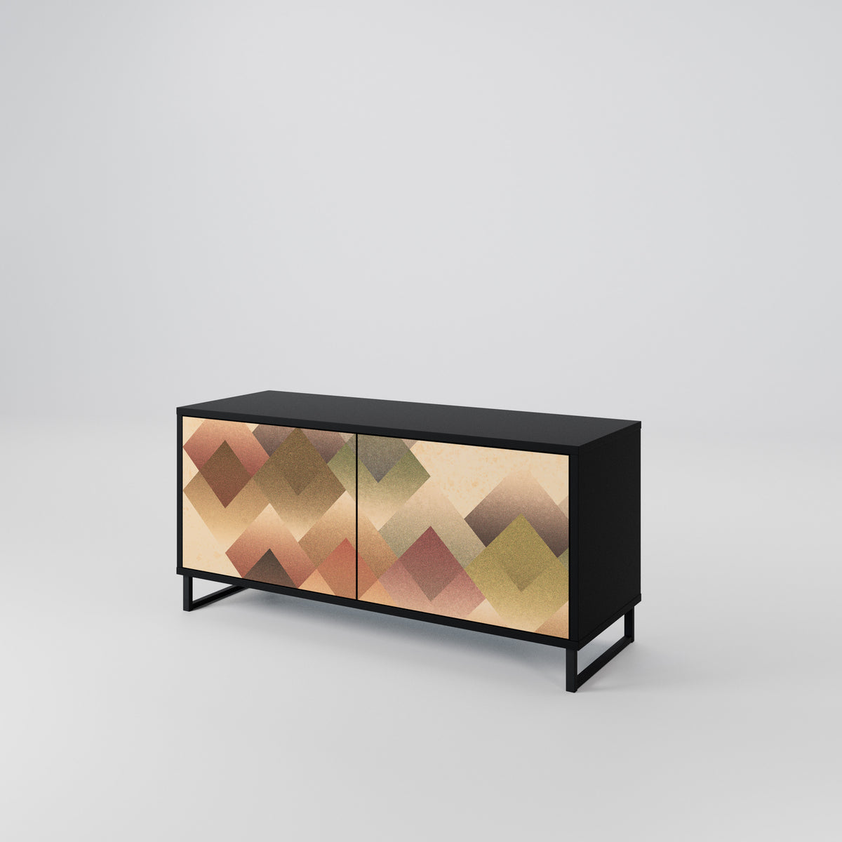 GEOMETRIC FUSION Móvel de TV Compacto de 2 Portas