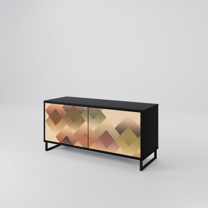 GEOMETRIC FUSION Móvel de TV Compacto de 2 Portas