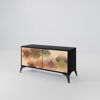 GEOMETRIC FUSION Móvel de TV Compacto de 2 Portas