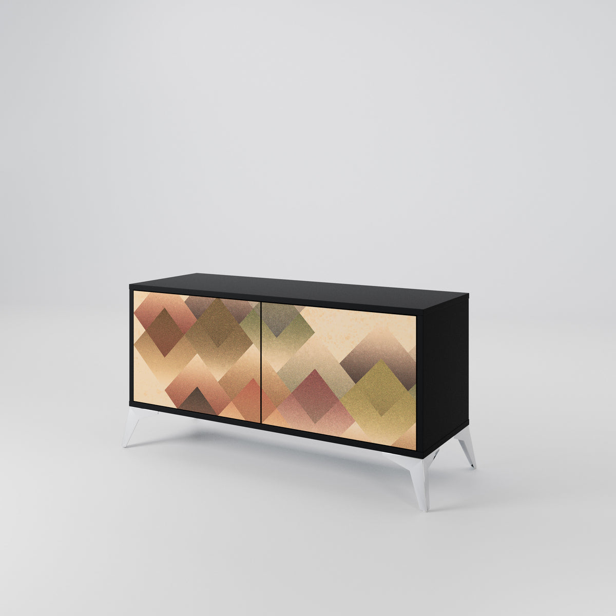 GEOMETRIC FUSION Móvel de TV Compacto de 2 Portas