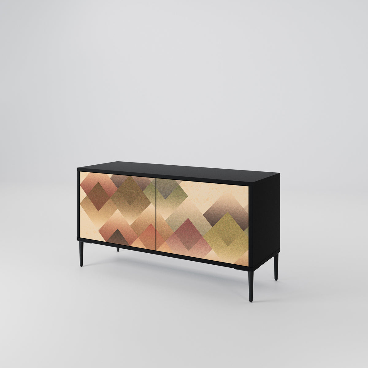 GEOMETRIC FUSION Móvel de TV Compacto de 2 Portas