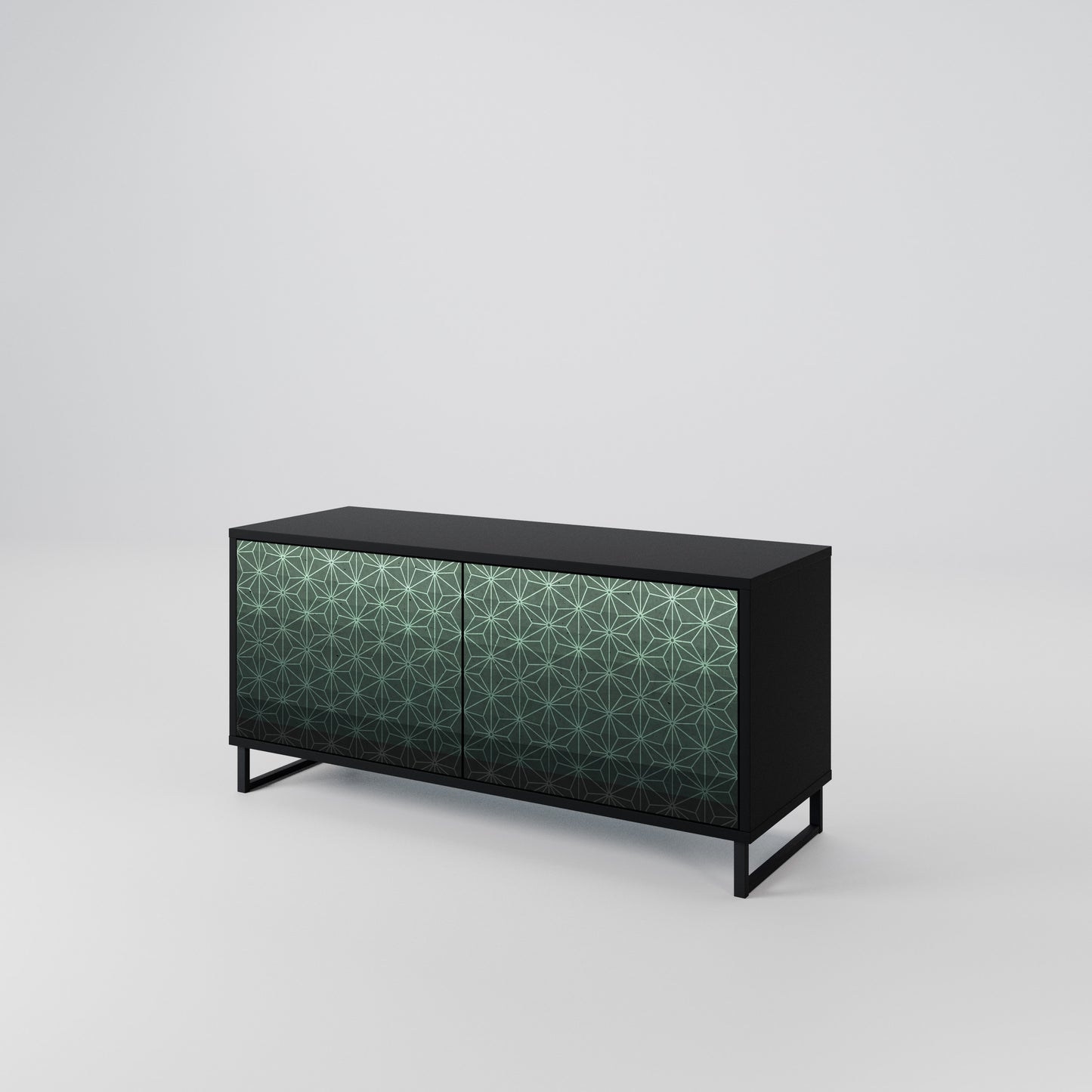 ORNAMENTAL GLIMMER Móvel de TV Compacto de 2 Portas