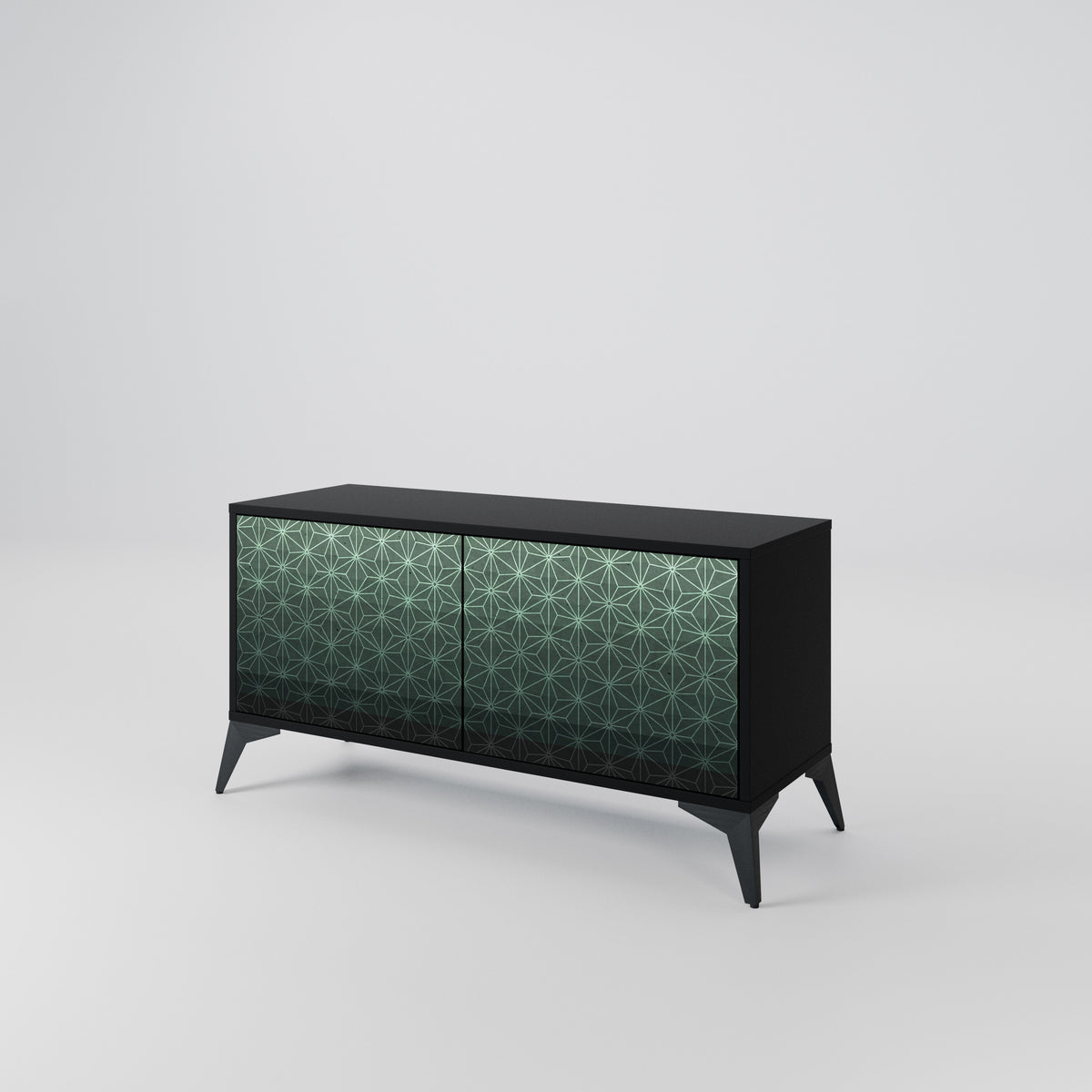 ORNAMENTAL GLIMMER Móvel de TV Compacto de 2 Portas
