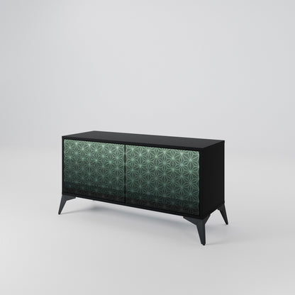 ORNAMENTAL GLIMMER Móvel de TV Compacto de 2 Portas