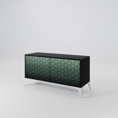 ORNAMENTAL GLIMMER Móvel de TV Compacto de 2 Portas