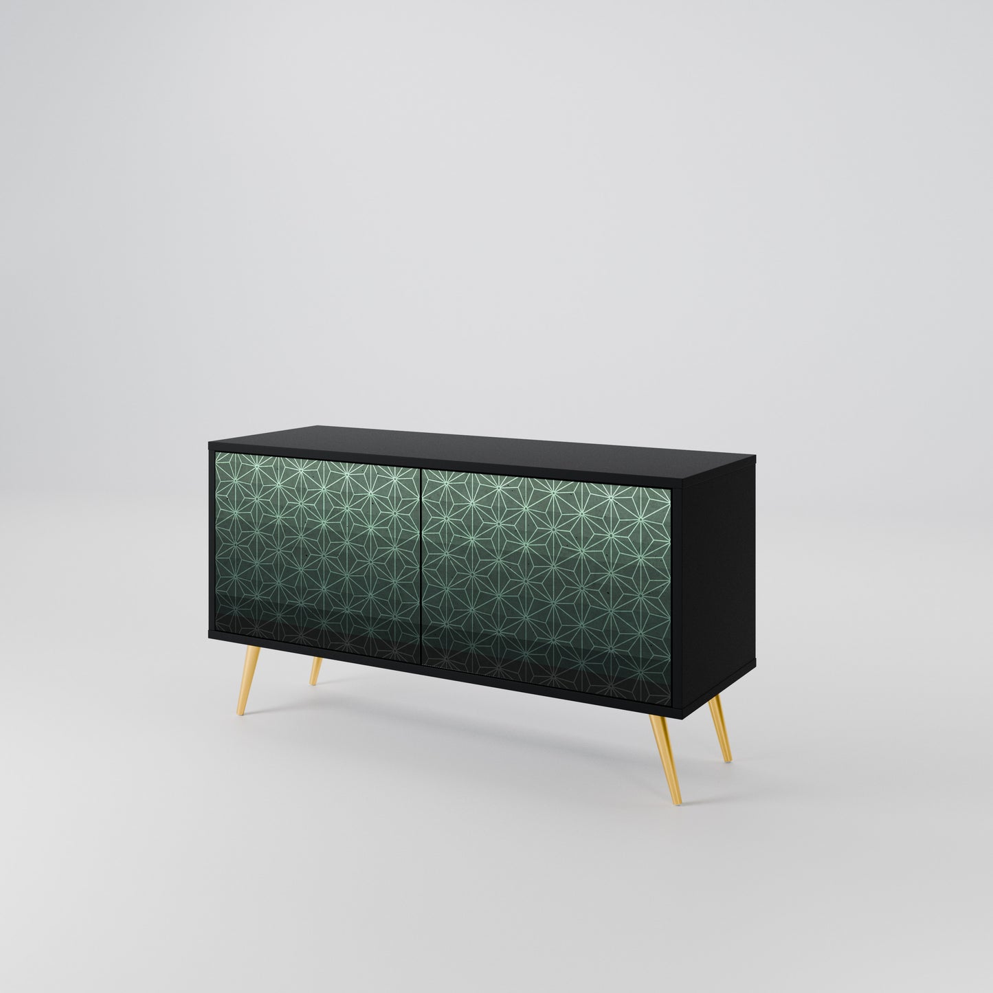 ORNAMENTAL GLIMMER Móvel de TV Compacto de 2 Portas