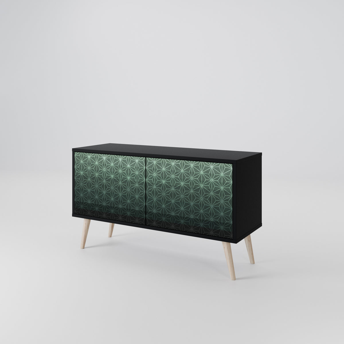 ORNAMENTAL GLIMMER Móvel de TV Compacto de 2 Portas