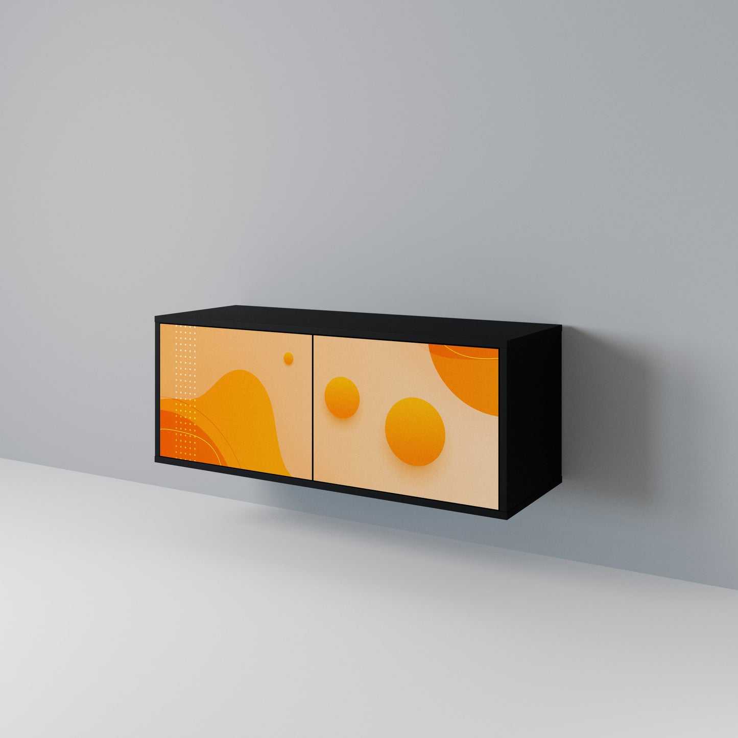 ORANGE ARRANGEMENT Móvel de TV Compacto de 2 Portas