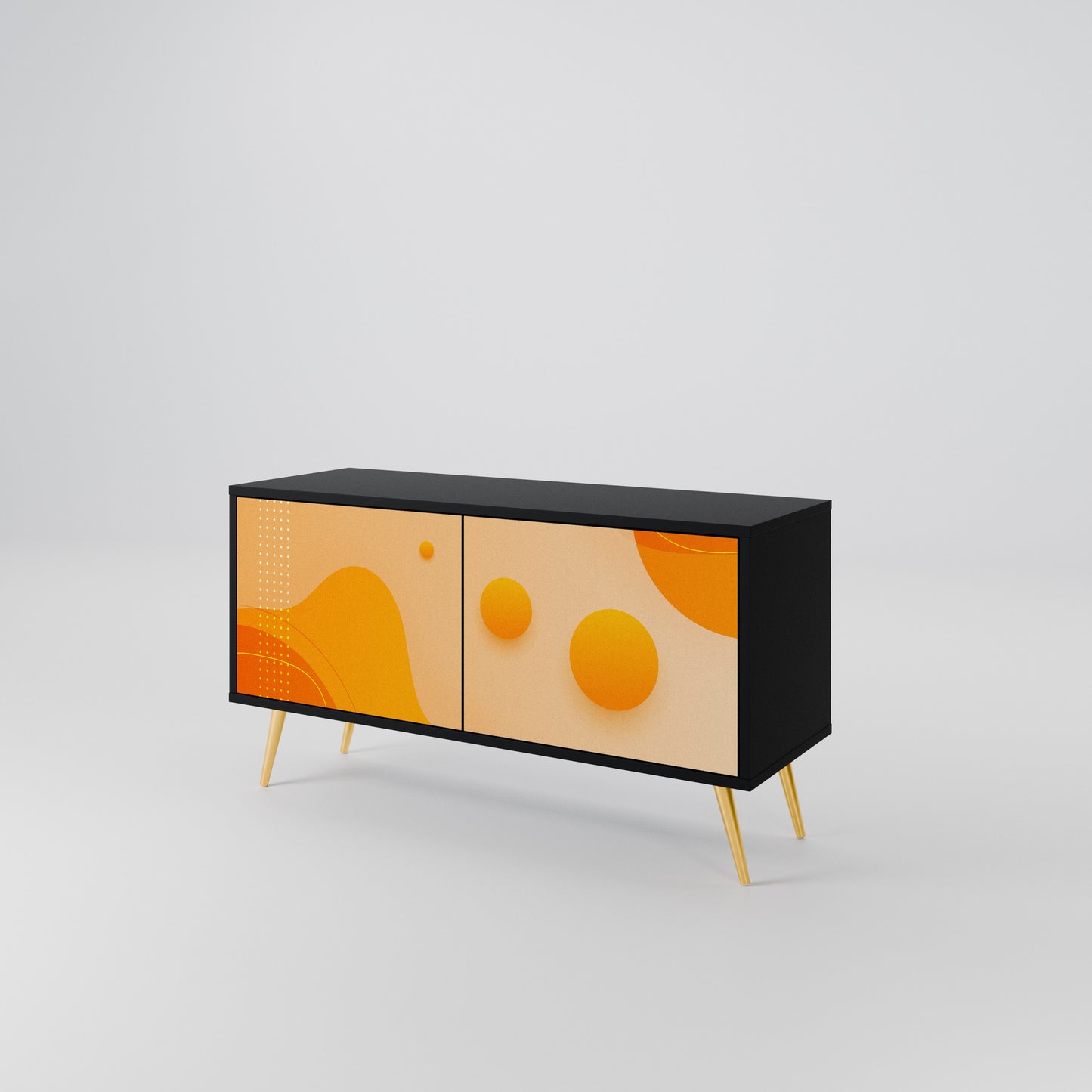 ORANGE ARRANGEMENT Móvel de TV Compacto de 2 Portas
