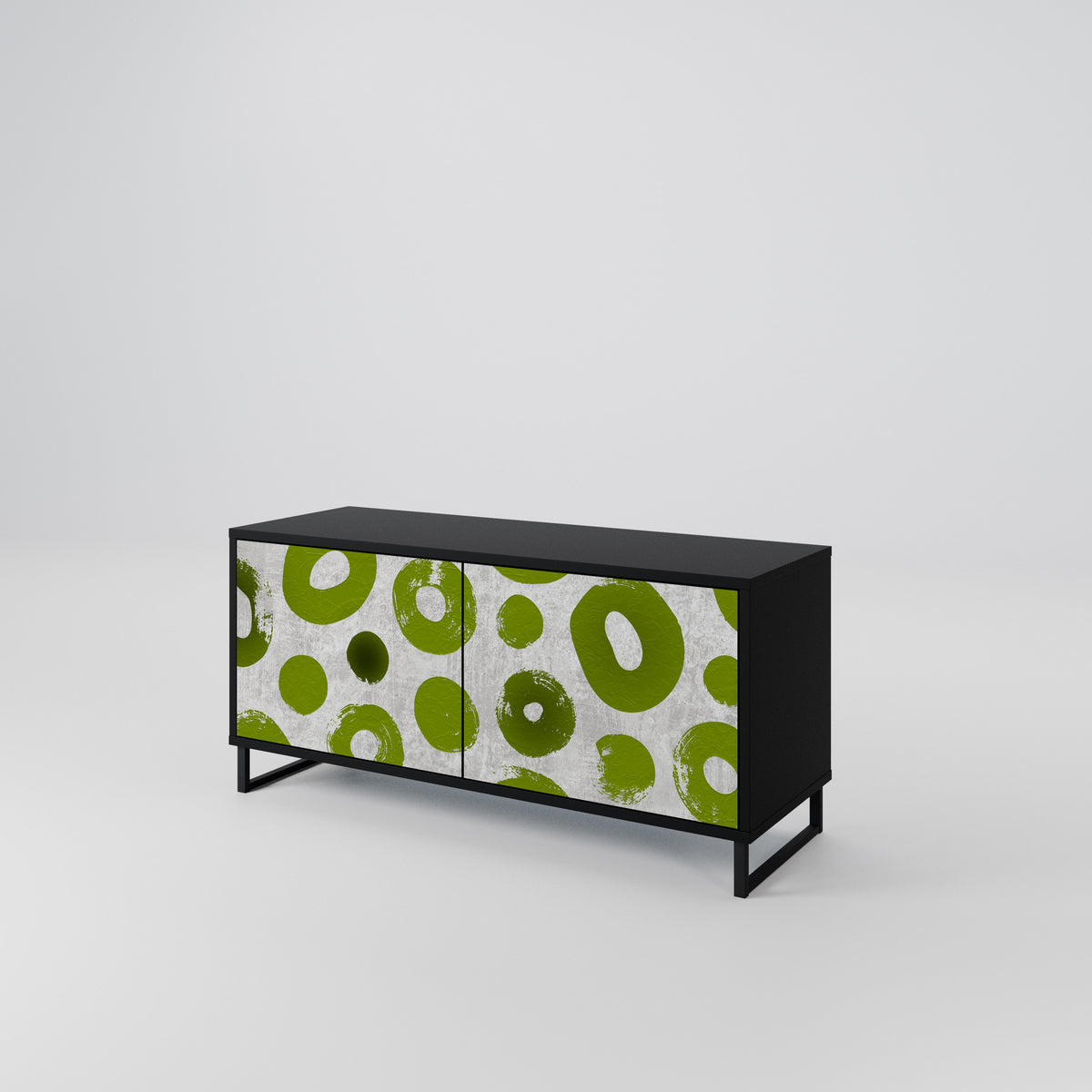 GREEN RHAPSODY Compact 2-Door TV Cabinet