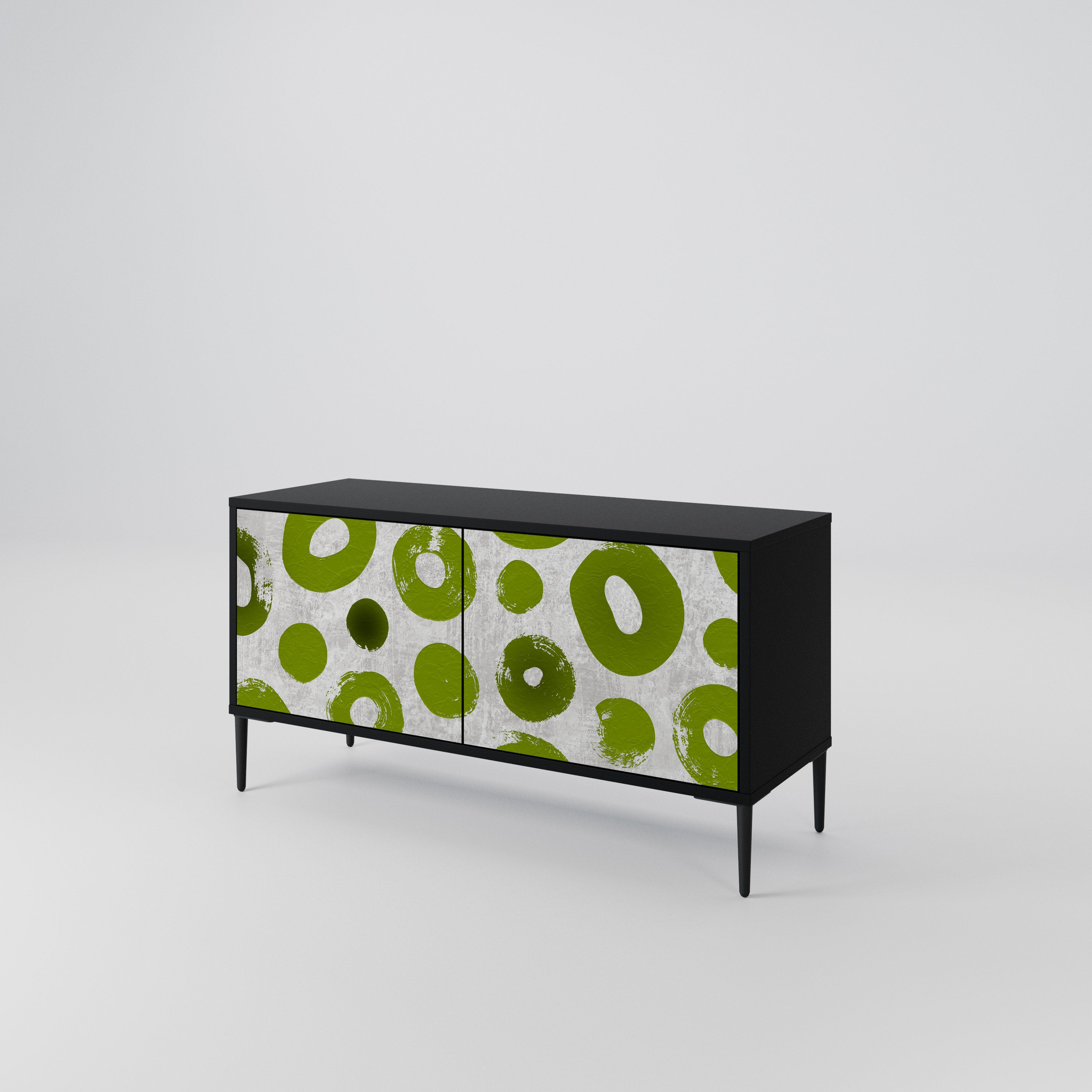 GREEN RHAPSODY Compact 2-Door TV Cabinet